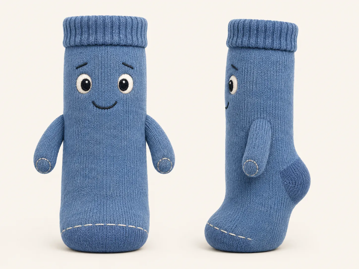 Lefty, the central blue sock of the story